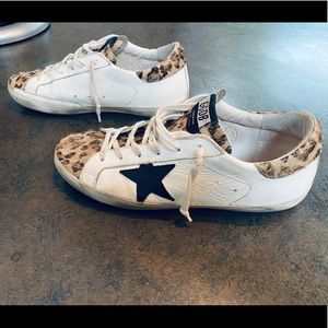 Authentic Golden Goose Leopard Superstars